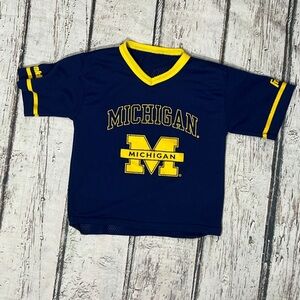 Michigan Wolverines NCAA Collegiate University Boys Kids Youth Jersey Shirt